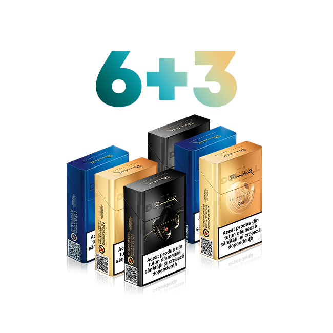 Oferta 6+3 pachete Dunhill designed for glo™