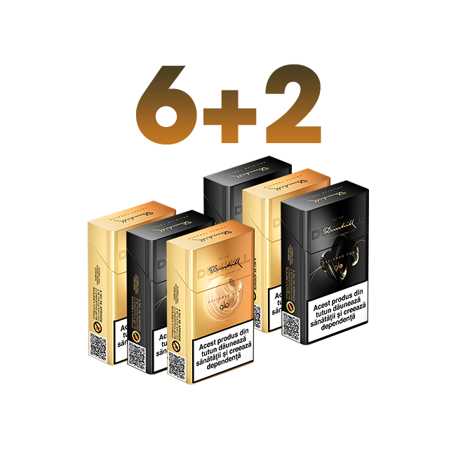 Oferta 6+2 pachete Dunhill designed for glo™
