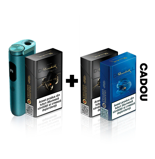 Starter Kit glo™ Hyper Pro & 1 pachet Dunhill designed for glo™ + 2 pachete CADOU